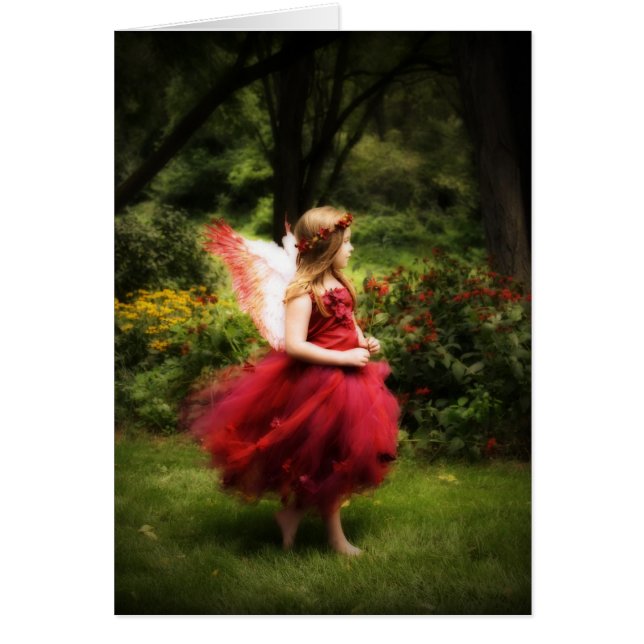 秋の天使カード (正面)