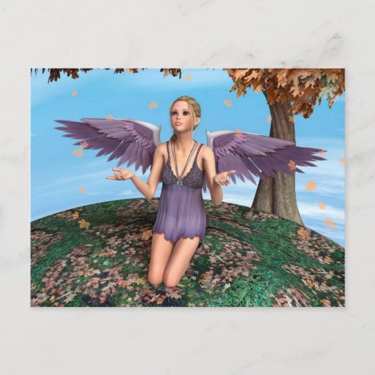 秋の天使 ポストカード (正面)