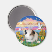 秋の天使 – モルモット1 マグネット (正面/裏面)