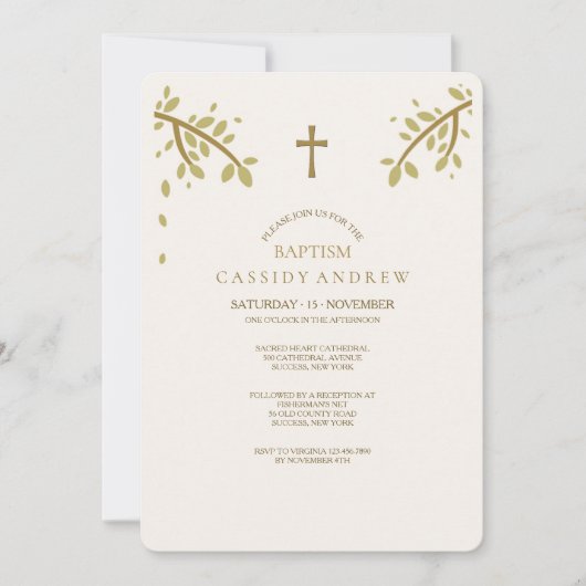 秋の天恵の招待状 招待状 (正面)