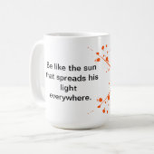 秋の太陽の光 コーヒーマグカップ (正面左)