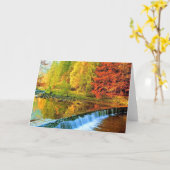 秋の奇跡 カード (黄色い花)