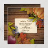 秋の奨励金の招待状 招待状 (正面/裏面)