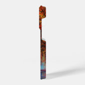 秋の女性のiPhoneケース iPhoneケース (左側面)