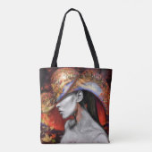 秋の女性トートバッグ トートバッグ (裏面)