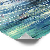 秋の女性ポスタープリント ポスター (角)