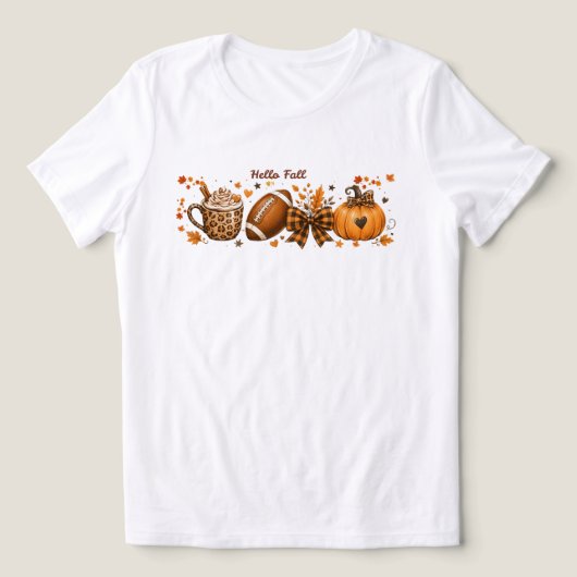 秋の女性用Tシャツ トライブレンドTシャツ (デザイン正面)