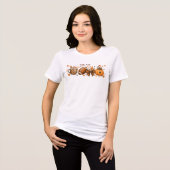 秋の女性用Tシャツ トライブレンドTシャツ (正面全面)