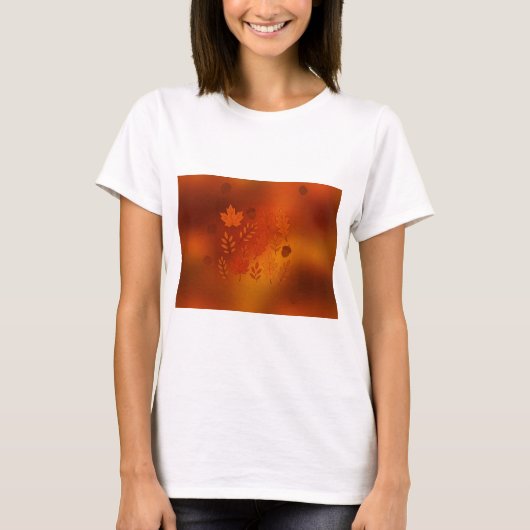 秋の女性用Tシャツ Tシャツ (正面)