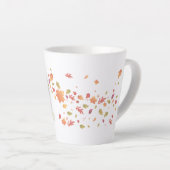 秋の女飛んでいるの離れ子 カフェラテマグ (右アングル)