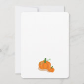 秋の妊娠発表 招待状 (裏面)