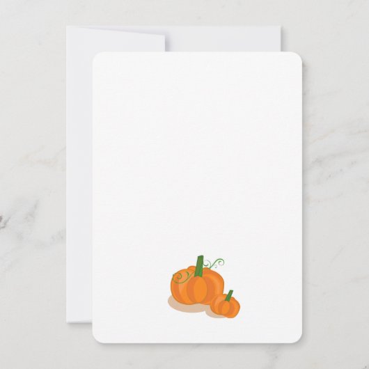 秋の妊娠発表 招待状 (裏面)