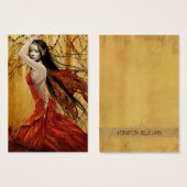 秋の妖精のギフトタグ (正面&裏面)