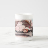 秋の妖精のドラゴントールマグの風 ボーンチャイナマグカップ (正面)