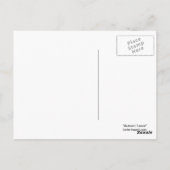 秋の妖精の人形顔はがき ポストカード (裏面)