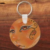 秋の妖精の人形顔キーチェーン キーホルダー (正面)