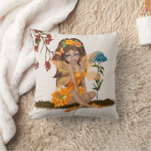 秋の妖精の枕 クッション (ブランケット)