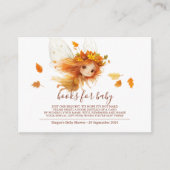 秋の妖精の森 エンクロージャーカード (正面)