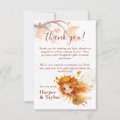 秋の妖精の森 サンキューカード (正面)