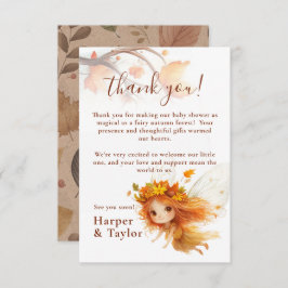 秋の妖精の森 サンキューカード