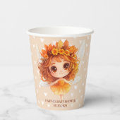 秋の妖精の森 紙コップ (裏面)