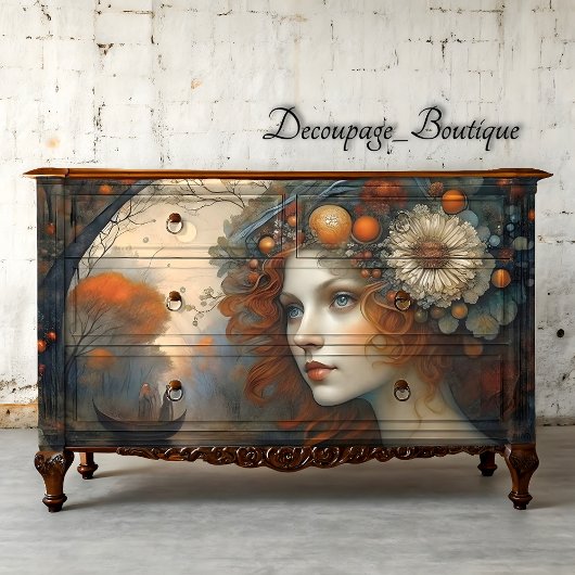 秋の妖精クイーンリバーファンタジーデクページ 薄葉紙