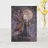 秋の妖精グリーティングカード カード (黄色い花)