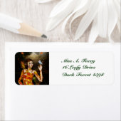 秋の妖精差出人住所ラベル ラベル (インサイチュ)