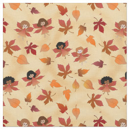 秋の妖精葉と ファブリック