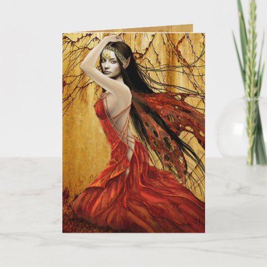 秋の妖精 カード (正面)