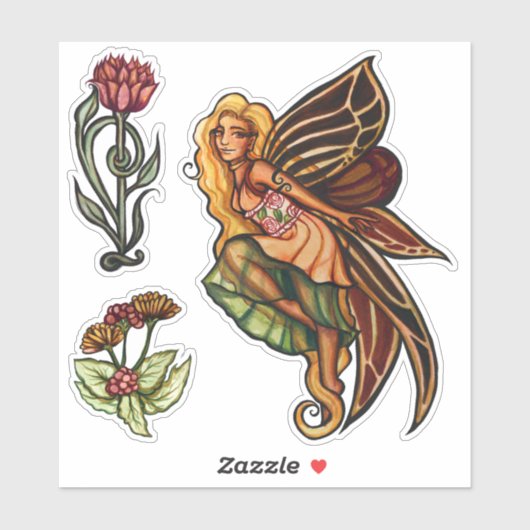 秋の妖精 シール (シート)