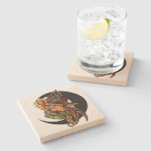 秋の妖精 ストーンコースター (横)