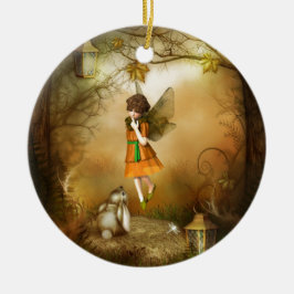 秋の妖精 セラミックオーナメント