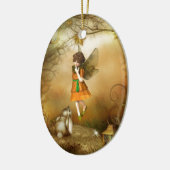 秋の妖精 セラミックオーナメント (左)