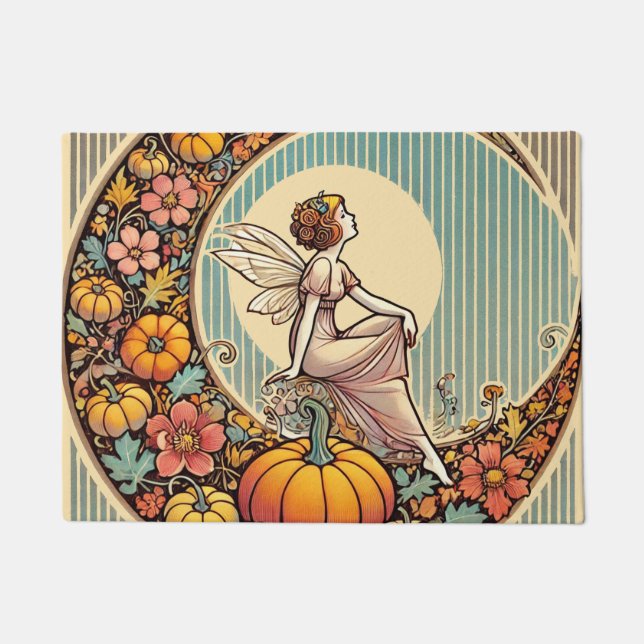 秋の妖精 ドアマット (正面)