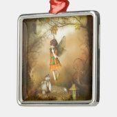 秋の妖精 メタルオーナメント (左)