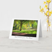 秋の始まり/秋 – 新居で頑張ろう カード (黄色い花)