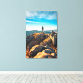 秋の威厳のある岩場で キャンバスプリント (インサイチュ (ウッドフロア))