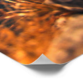 秋の威厳のある岩場で ポスター (角)