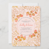 秋の婚約の招待状 招待状 (正面)