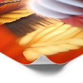 秋の子ネコのポスター ポスター (角)