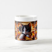 秋の子猫マグ コーヒーマグカップ (中央)