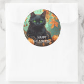 秋の子猫 ラウンドシール (バッグ)