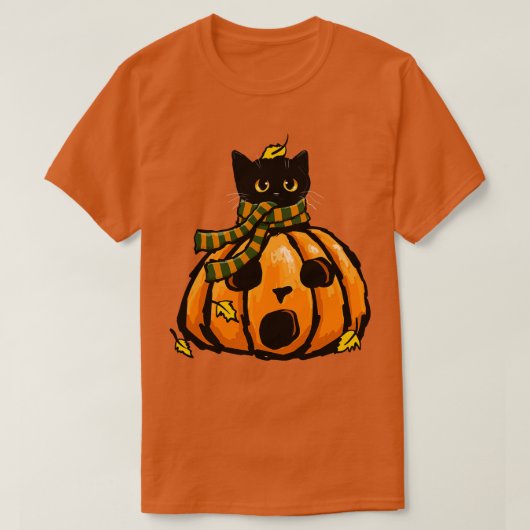 秋の子猫 Tシャツ (デザイン正面)