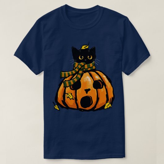 秋の子猫 Tシャツ (デザイン正面)