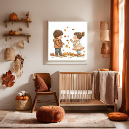 秋の子 キャンバスプリント