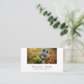 秋の子,ベビーシッター,デイケア,子供部屋 名刺 (スタンド正面)