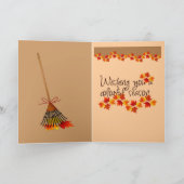 秋の季節のカード サンキューカード (内部)