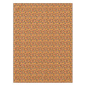 秋の季節のタイル状のリーフパターン テーブルクロス (正面)