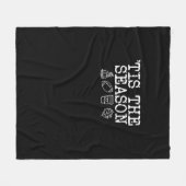 秋の季節のデザイン フリースブランケット (正面(横))